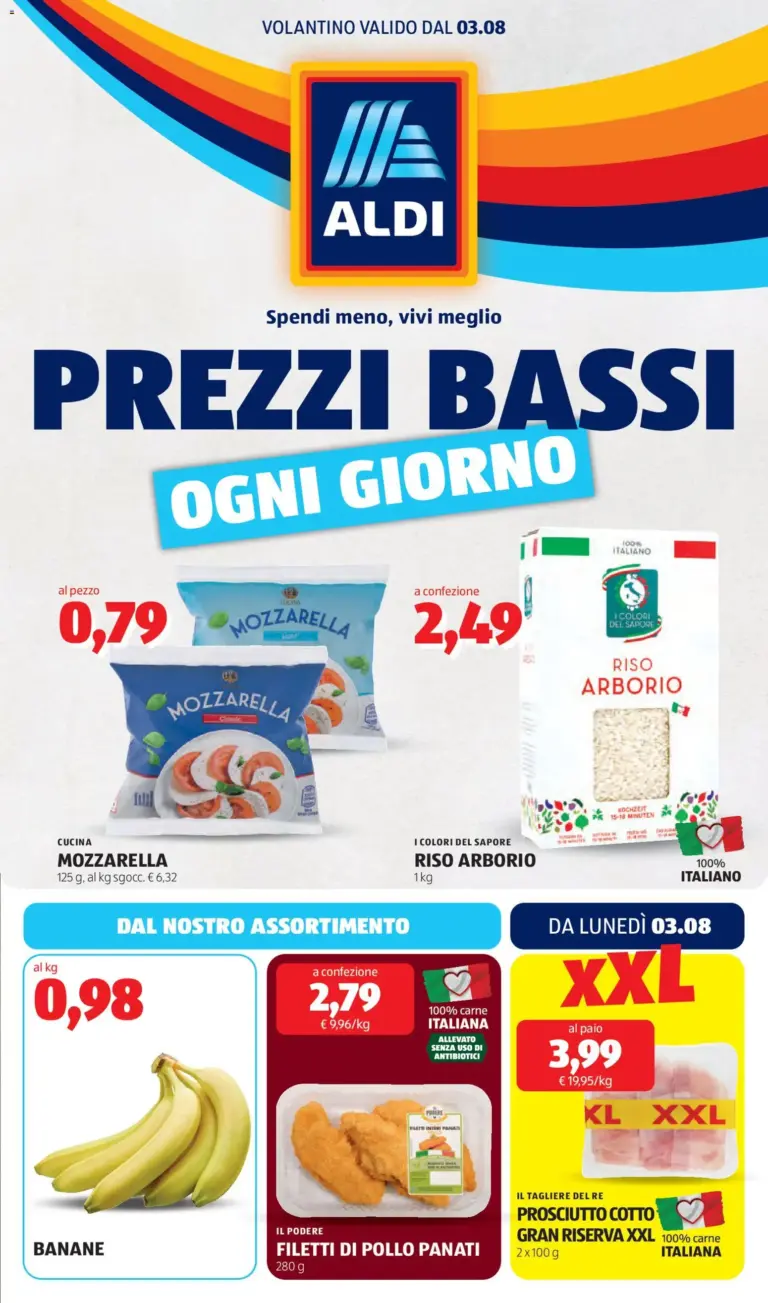 Aldi volantino dal 03/08/2026