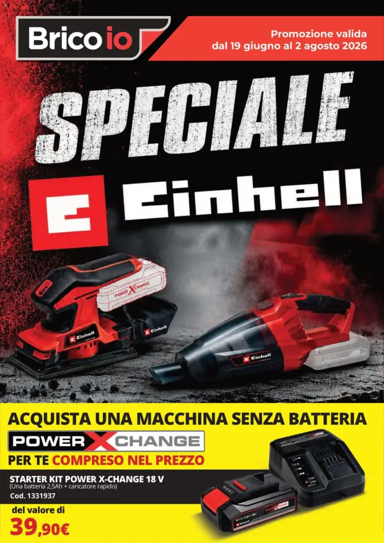 Brico io volantino Einhell dal 19/06/2026