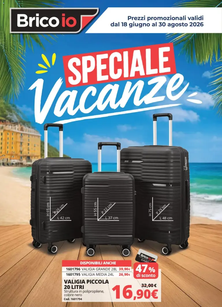 Brico io volantino Vacanze dal 18/06/2026