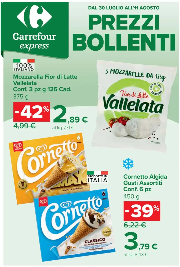 Carrefour volantino dal 30/07/2026