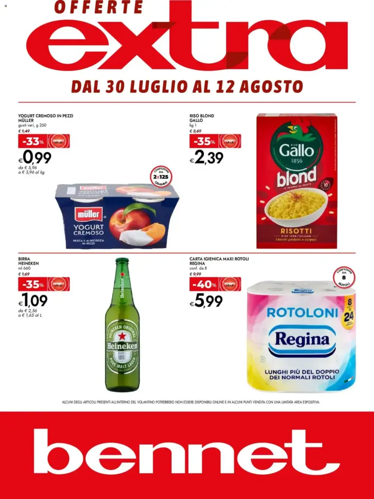 bennet volantino Extra dal 30/07/2026