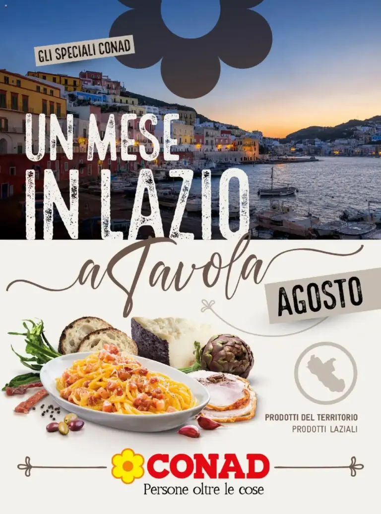 Spazio Conad volantino Un Mese in Lazio dal 01/08/2026