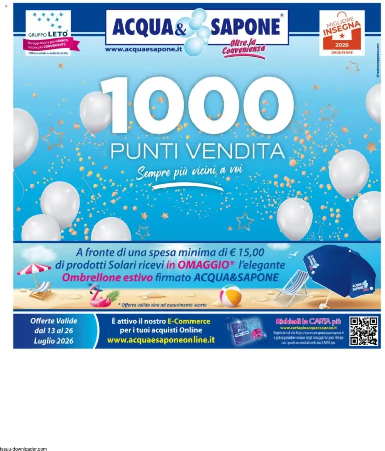 Acqua e Sapone volantino N.15 dal 13/07/2026