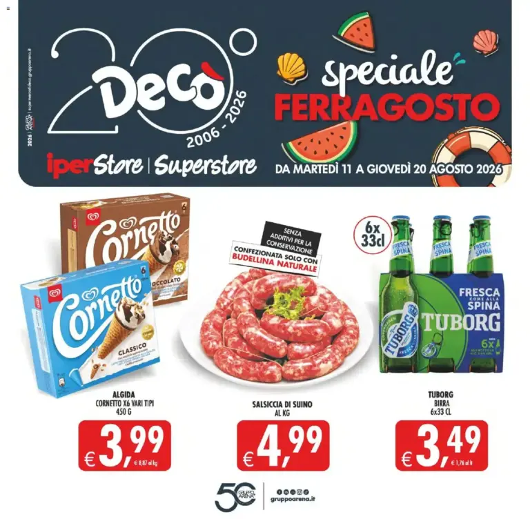 Decò volantino iperStore, Superstore Sicilia dal 11/08/2026