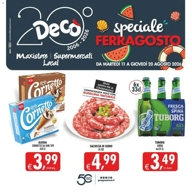 Decò volantino Maxistore, Supermercati, Local Sicilia dal 11/08/2026