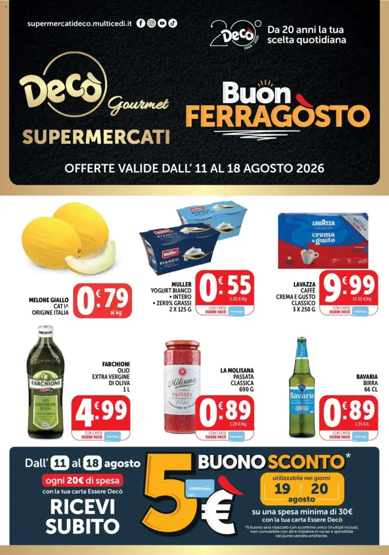 Decò volantino Gourmet dal 11/08/2026