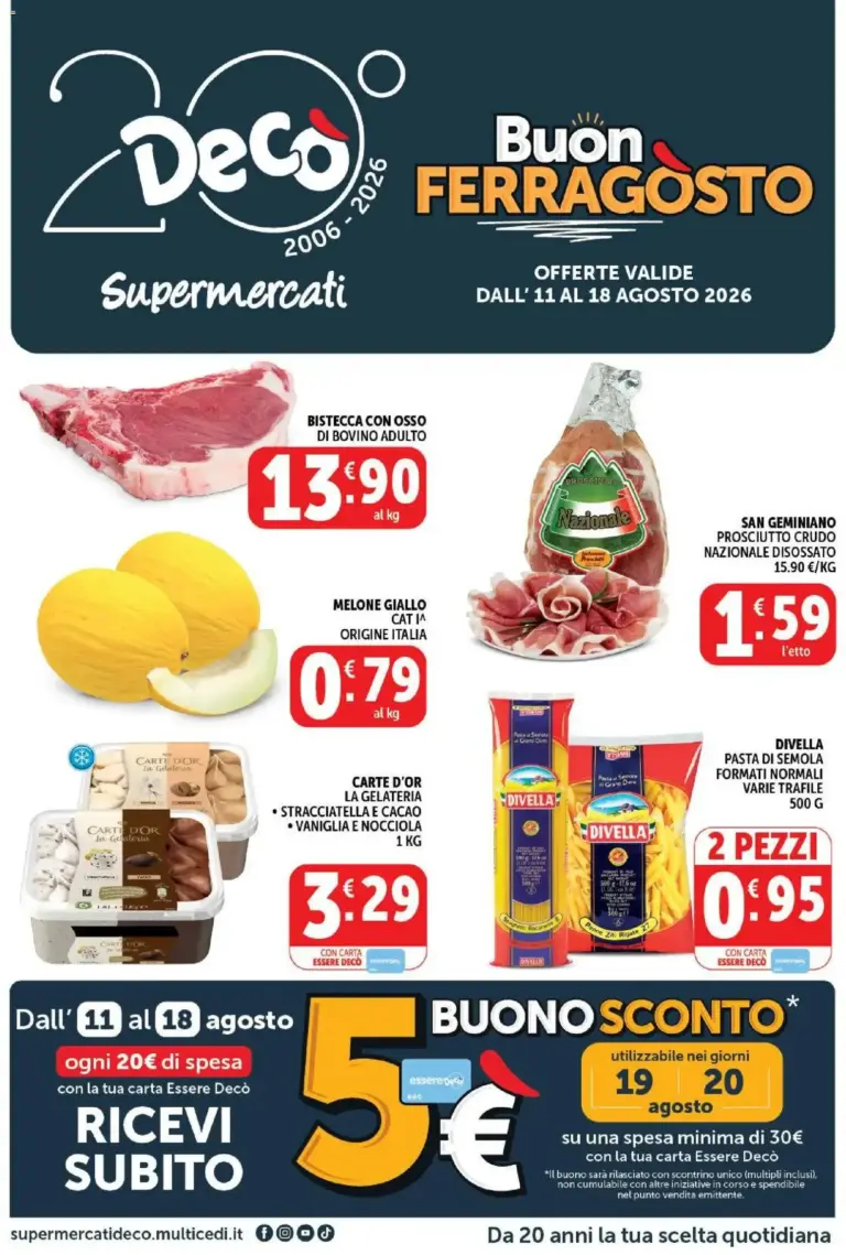 Decò volantino dal 11/08/2026