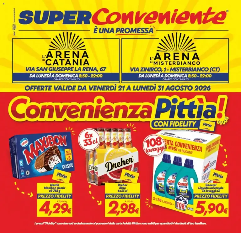 SuperConveniente volantino Catania, Misterbianco dal 21/08/2026