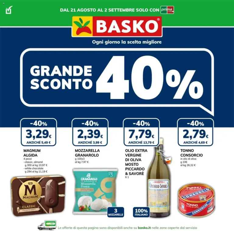Basko volantino dal 21/08/2026