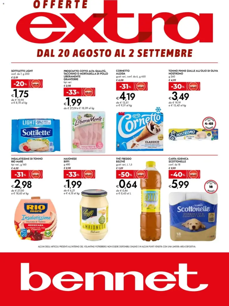 bennet volantino Extra dal 20/08/2026
