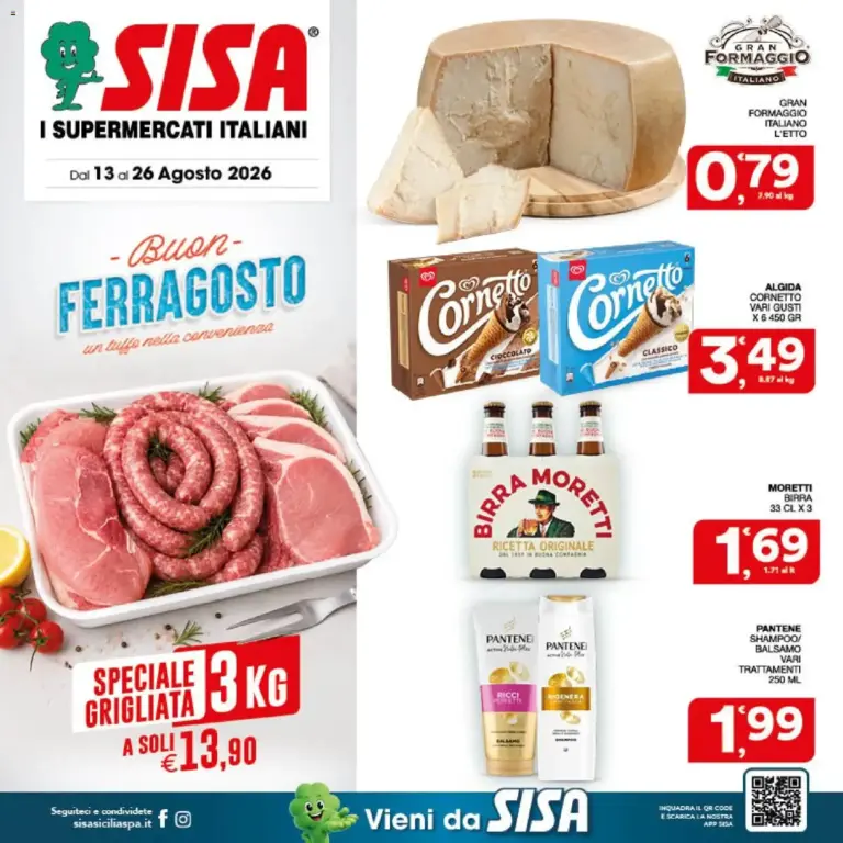 SISA volantino dal 13/08/2026