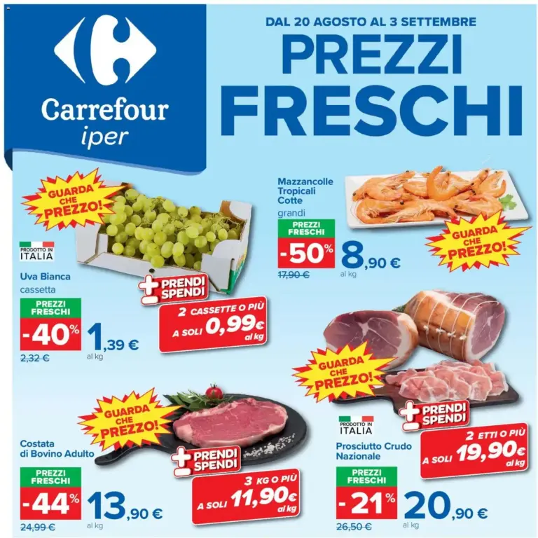 Carrefour volantino Iper dal 20/08/2026