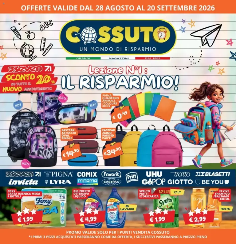 Cossuto volantino dal 28/08/2026