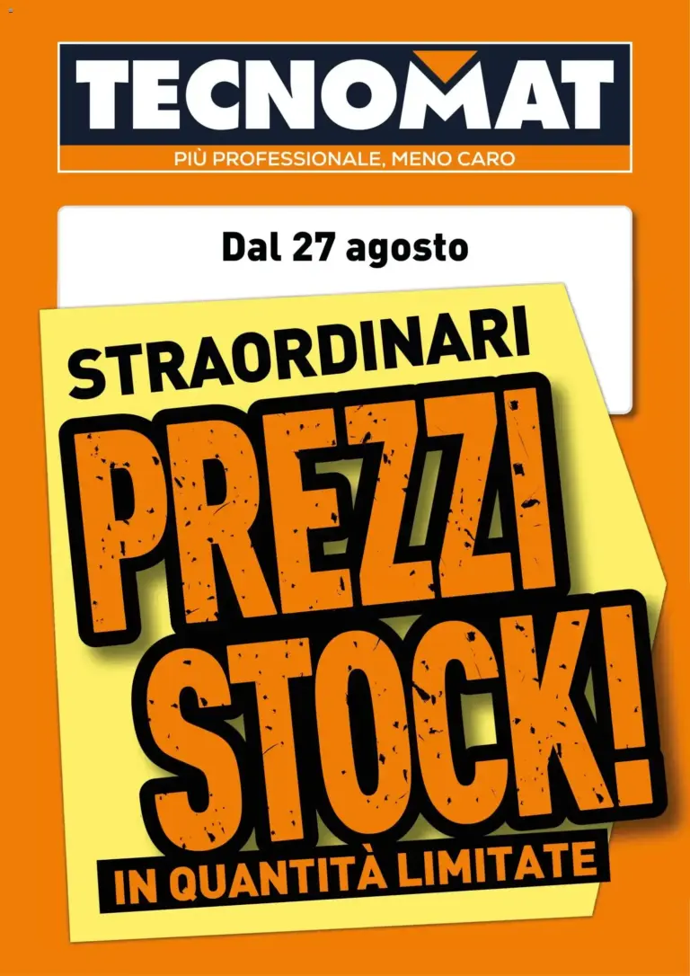 Tecnomat catalogo dal 27/08/2026