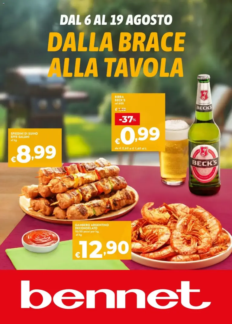 bennet volantino Dalla Brace Alla Tavola dal 06/08/2026