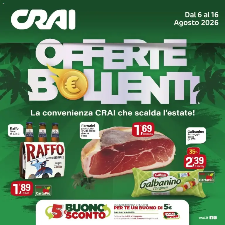 CRAI volantino bollenti