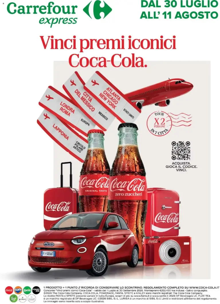 Carrefour volantino Express Coca Cola