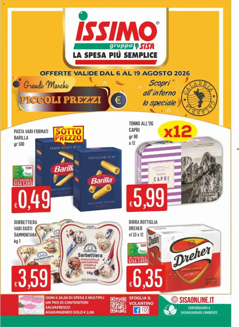 SISA volantino Issimo