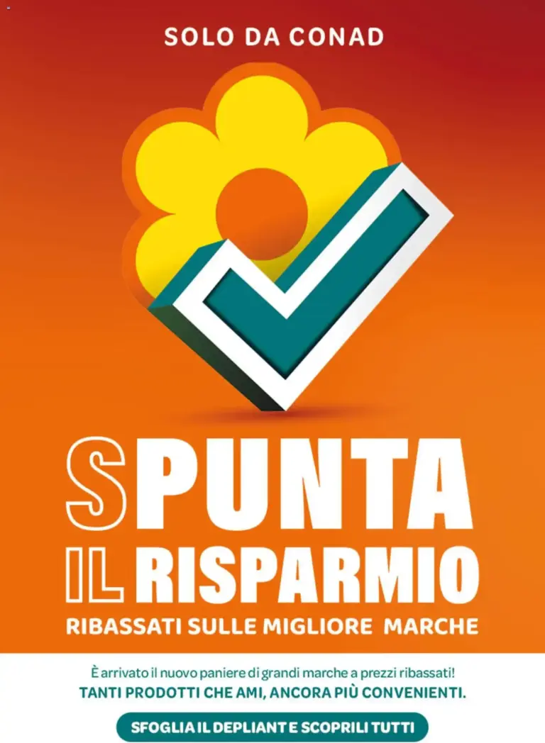 Spazio Conad volantino Spunta il Risparmio dal 01/08/2026