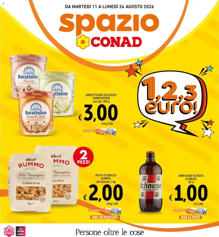 Spazio Conad volantino dal 11/08/2026