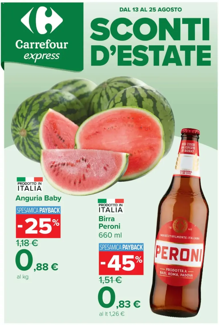 Carrefour volantino dal 13/08/2026