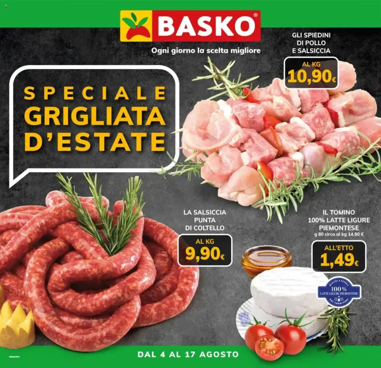 Basko volantino Grigliata dal 04/08/2026