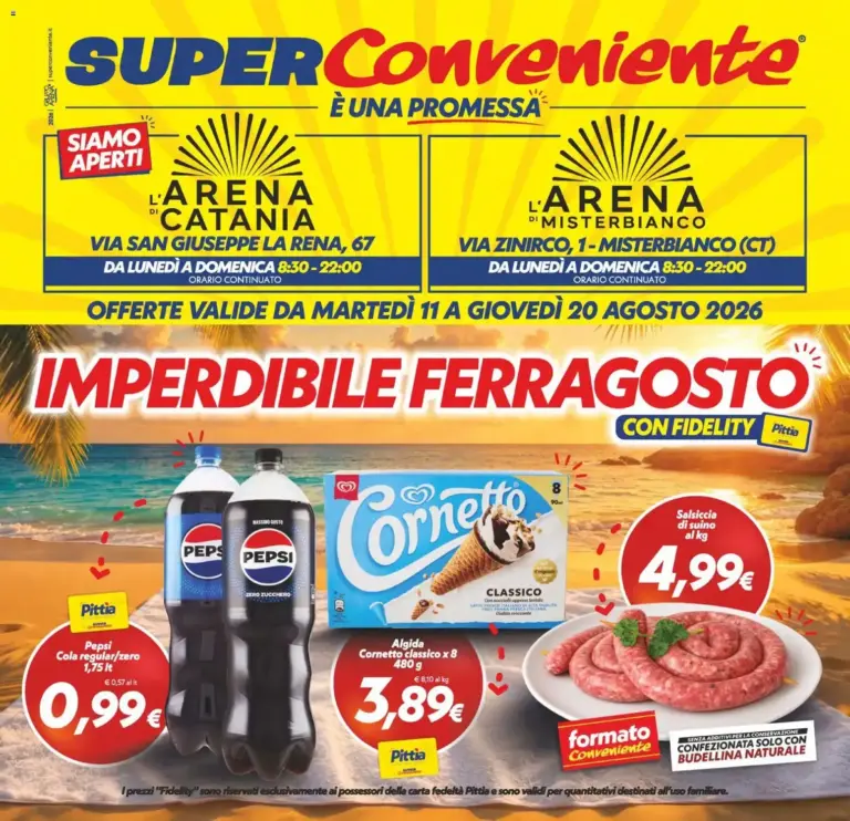SuperConveniente volantino Catania, Misterbianco dal 11/08/2026