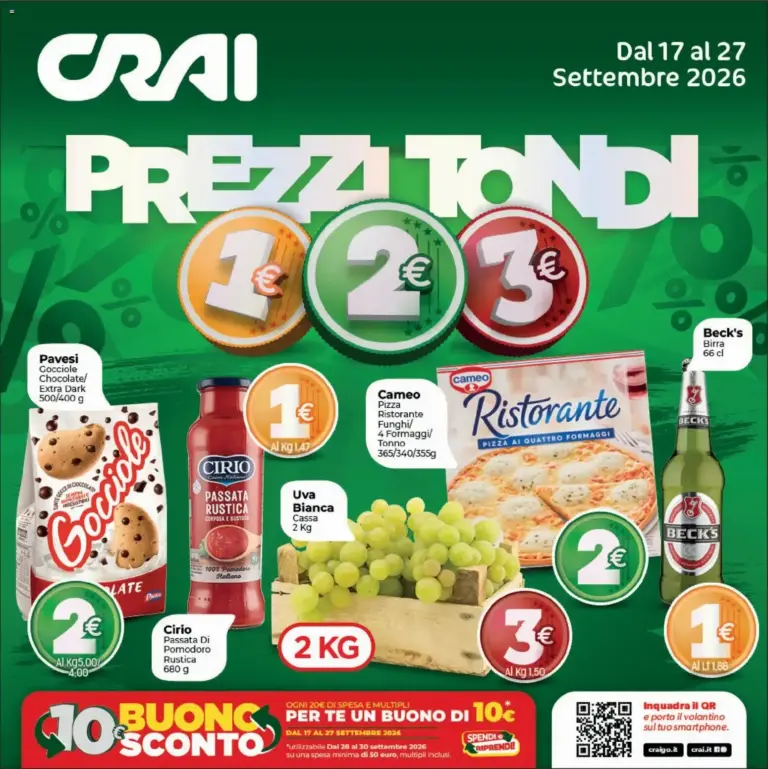 CRAI volantino dal 17/09/2026