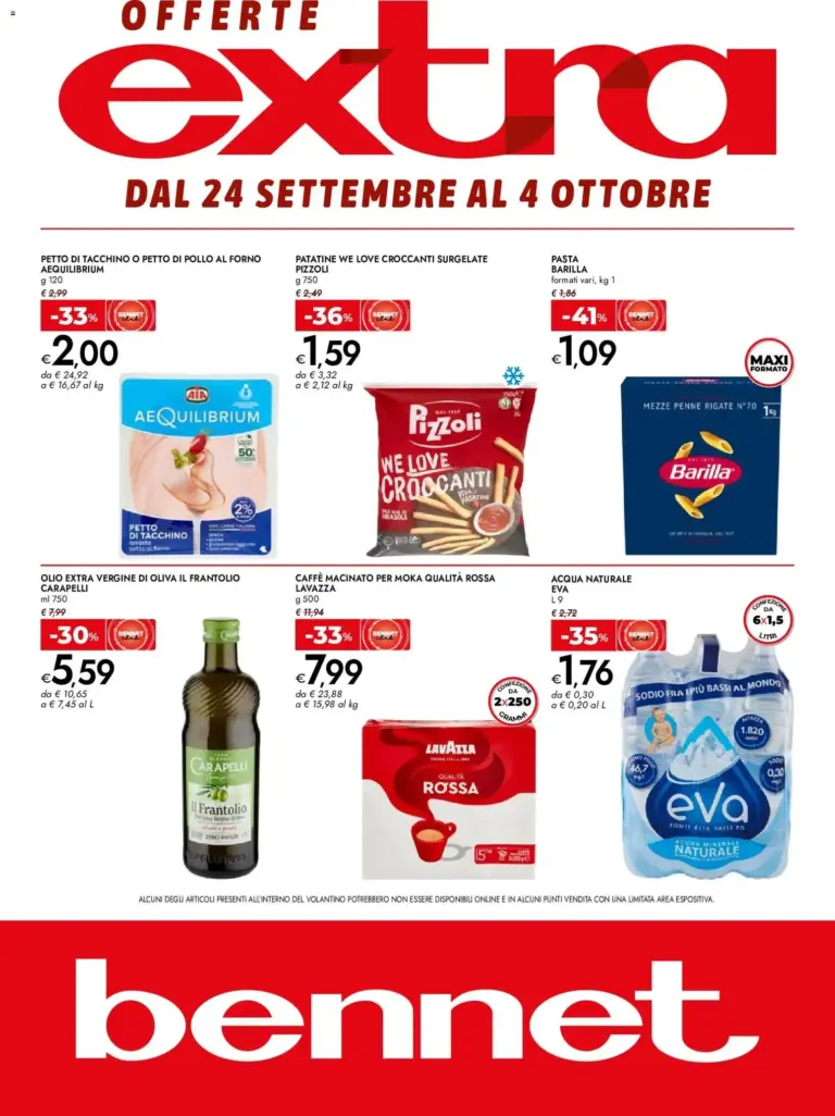 bennet volantino Extra dal 24/09/2026