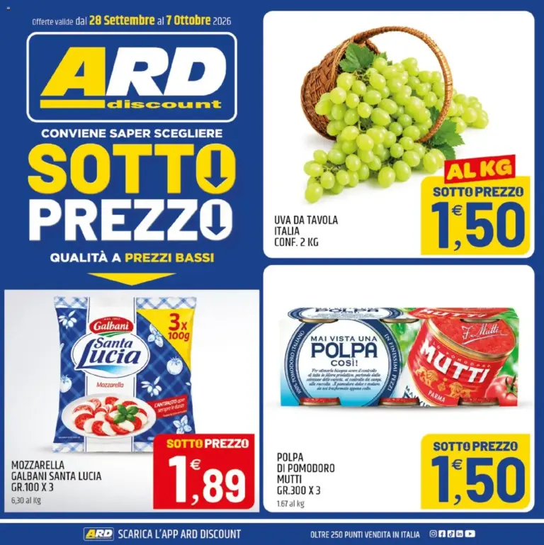 ARD Discount volantino Sardegna dal 28/09/2026