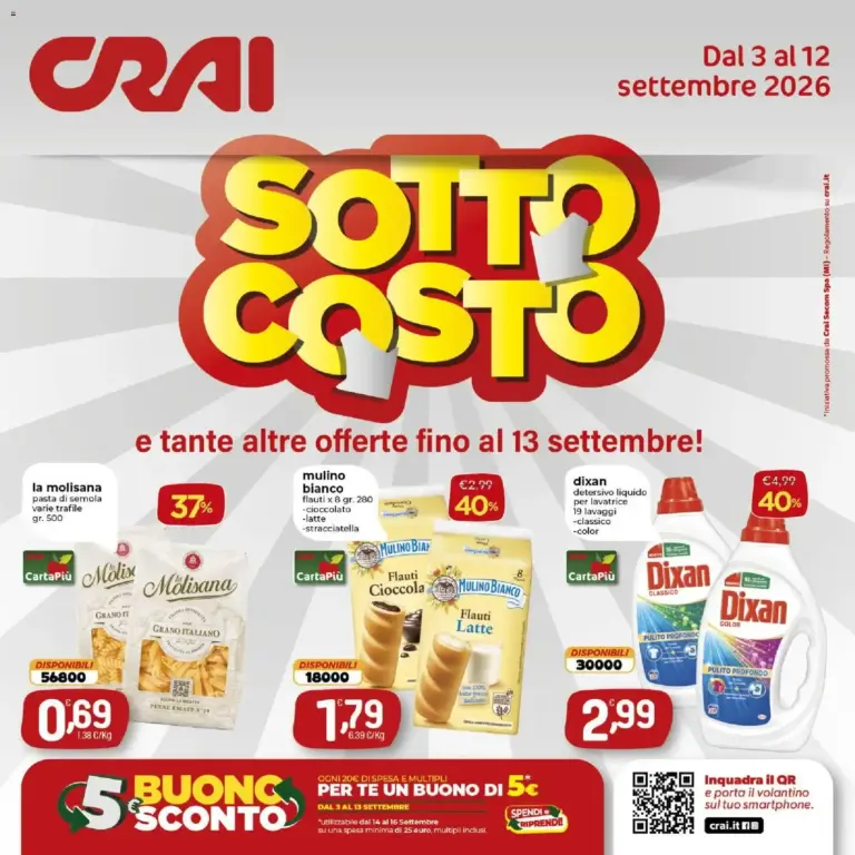CRAI volantino dal 03/09/2026