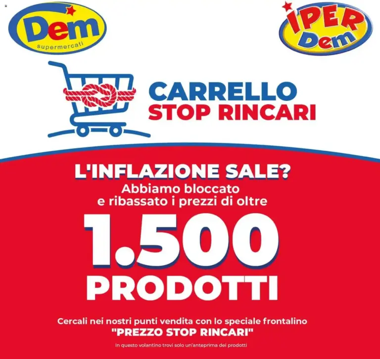 DEM volantino Carrello Stop Rincari dal 19/10/2026