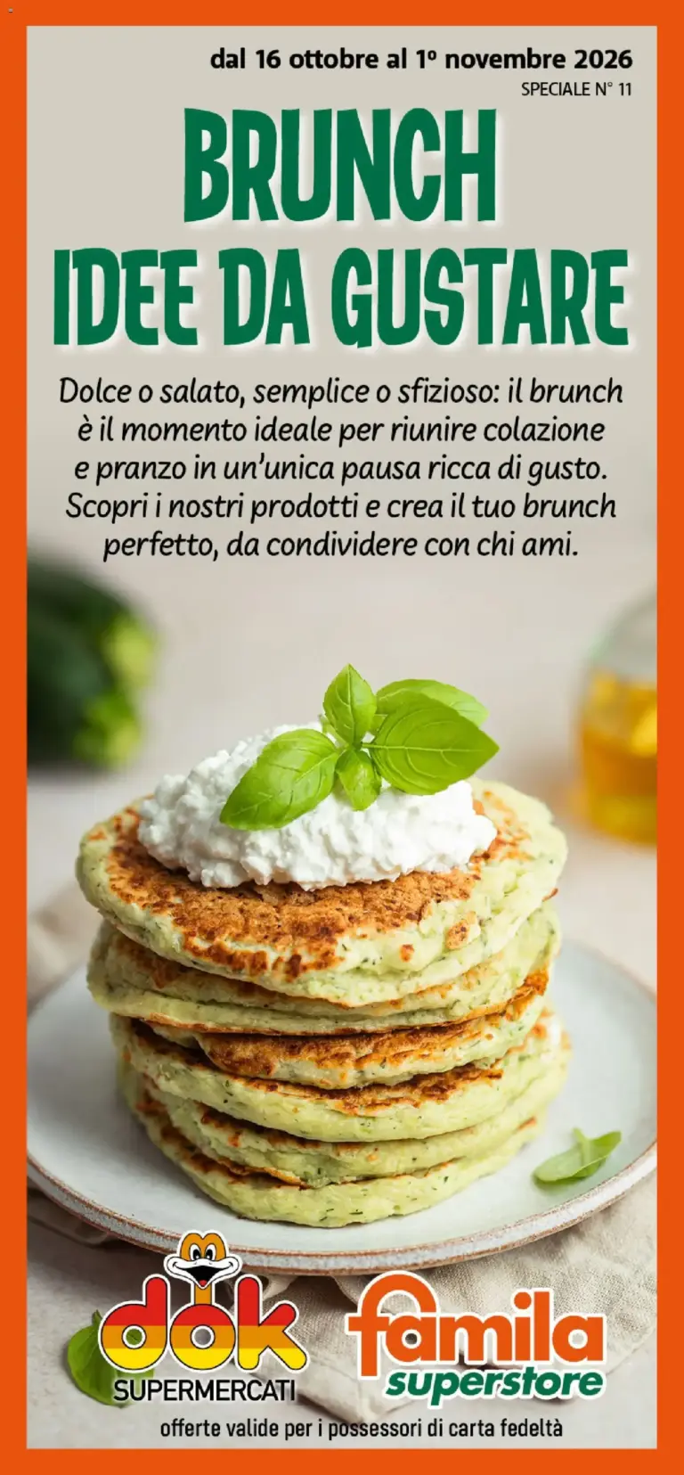 DOK volantino Speciale brunch dal 16/10/2026