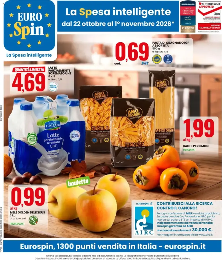Volantino Eurospin dal 22/10/2026