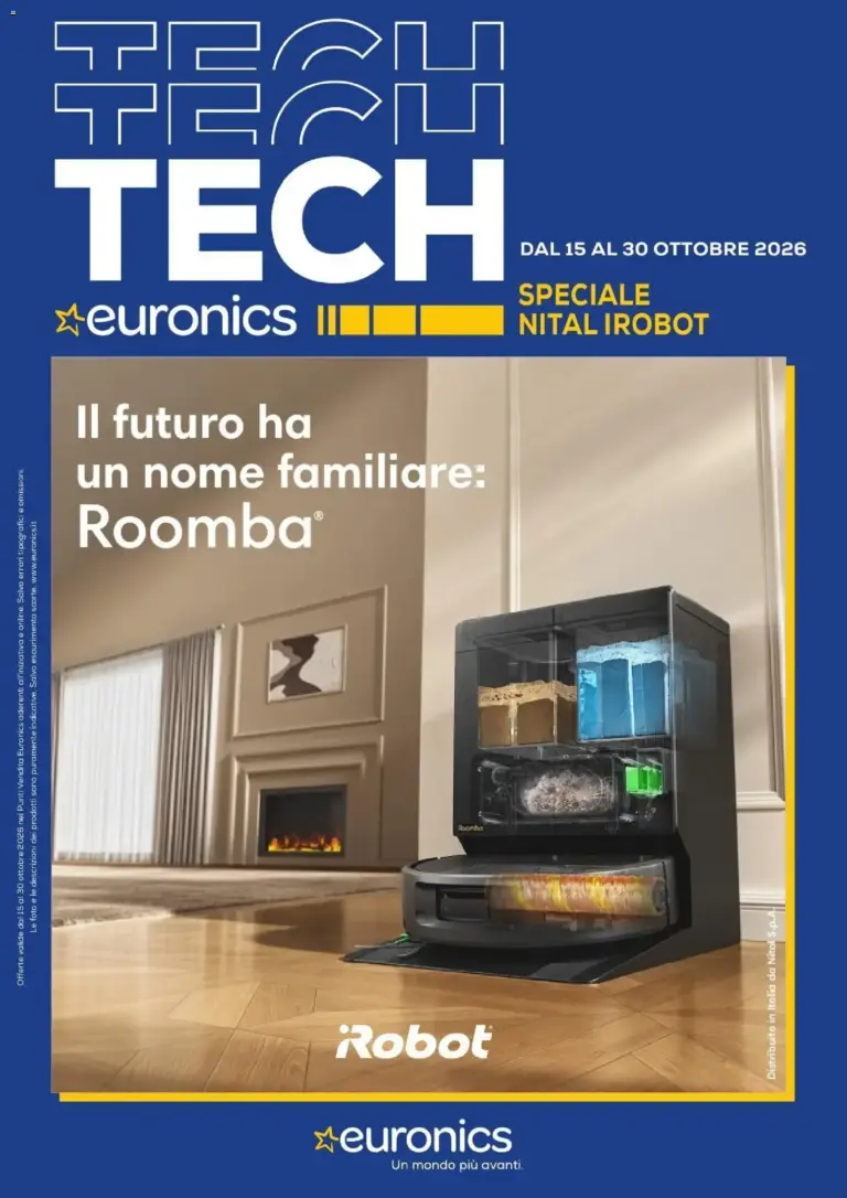 Euronics volantino Irobot dal 15/10/2026