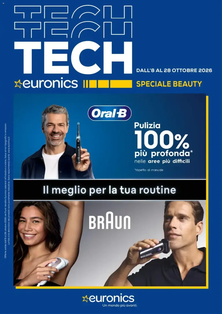 Euronics volantino Speciale Beauty dal 08/10/2026