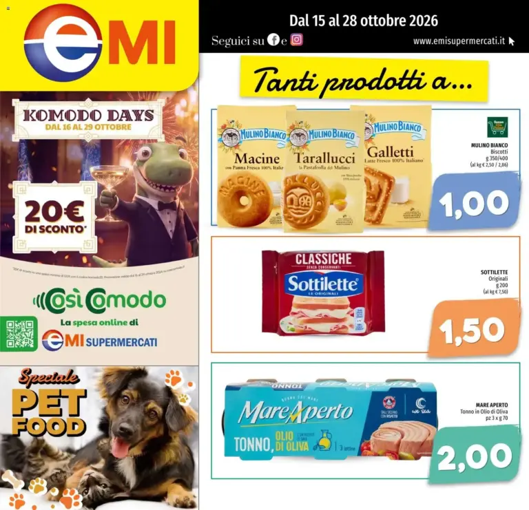 Halloween volantino di EMI dal 15/10/2026