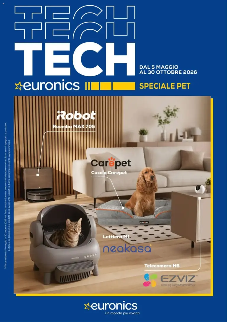 Euronics volantino Pet dal 05/05/2026
