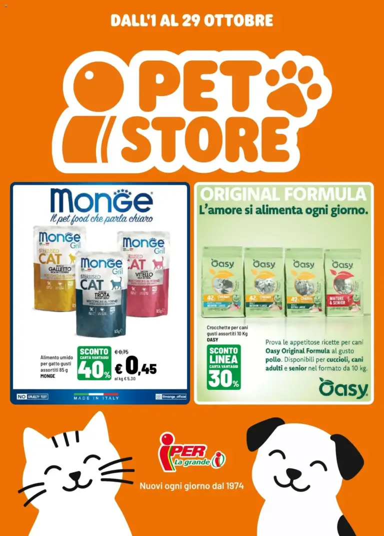 Iper volantino Pet Food dal 01/10/2026