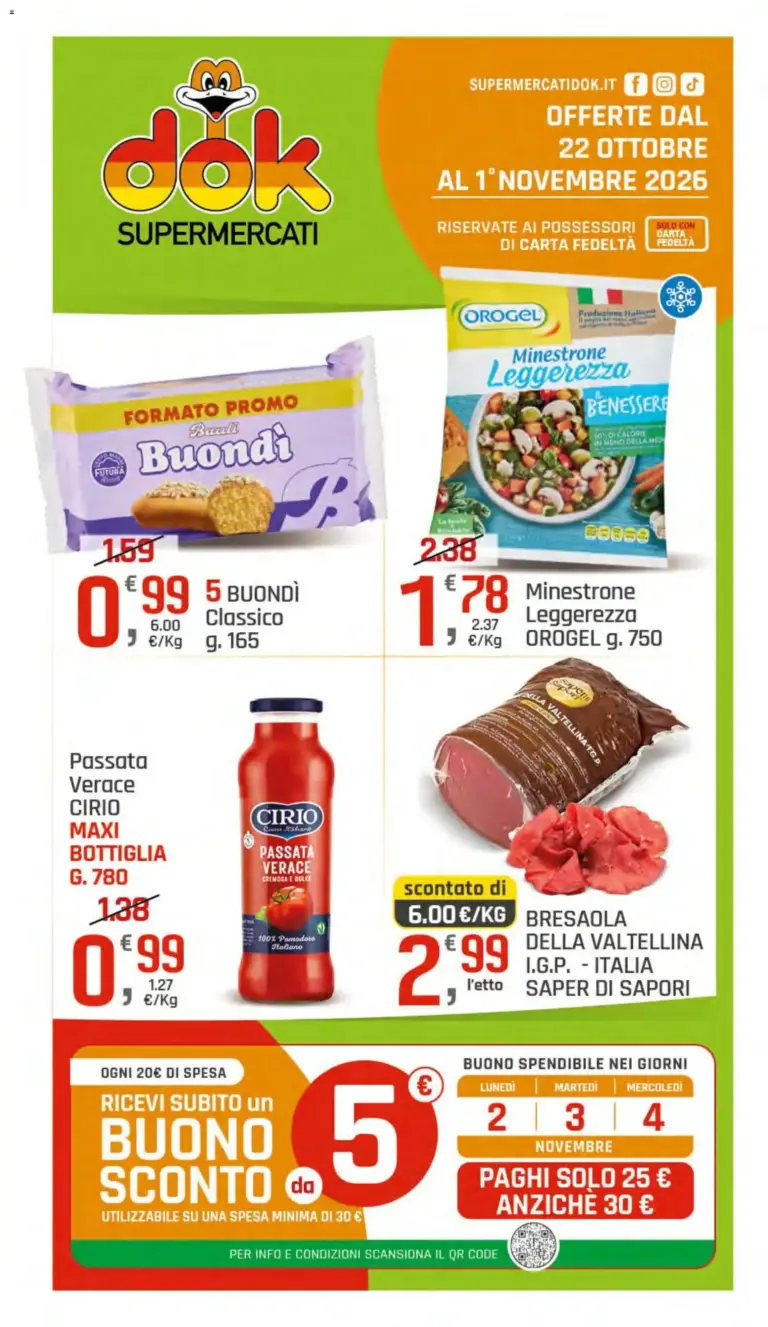 Halloween volantino di DOK dal 22/10/2026