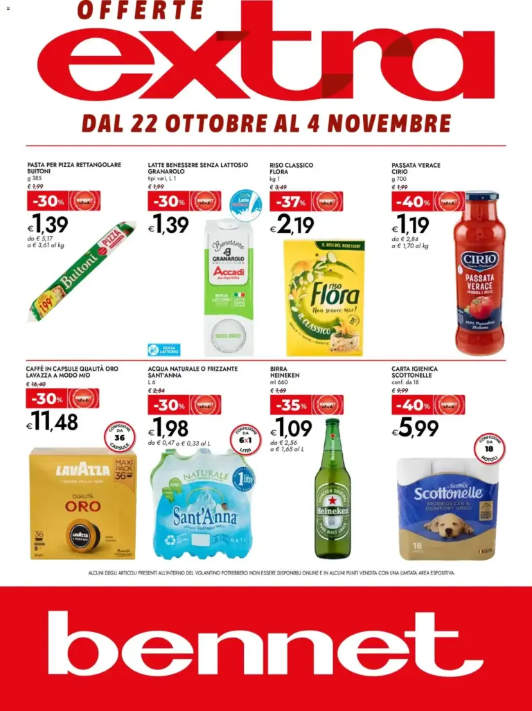 bennet volantino Extra dal 22/10/2026