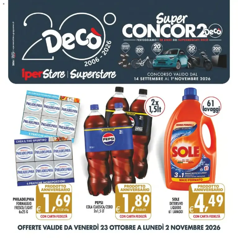 Halloween volantino di Decò dal 23/10/2026