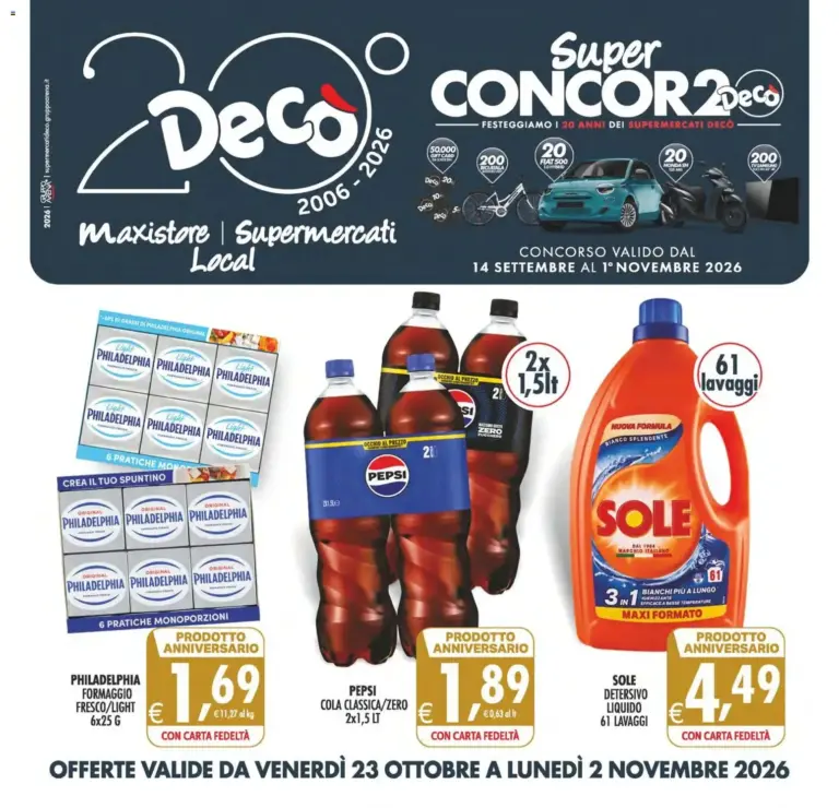 Decò volantino Maxistore, Supermercati, Local Sicilia dal 23/10/2026