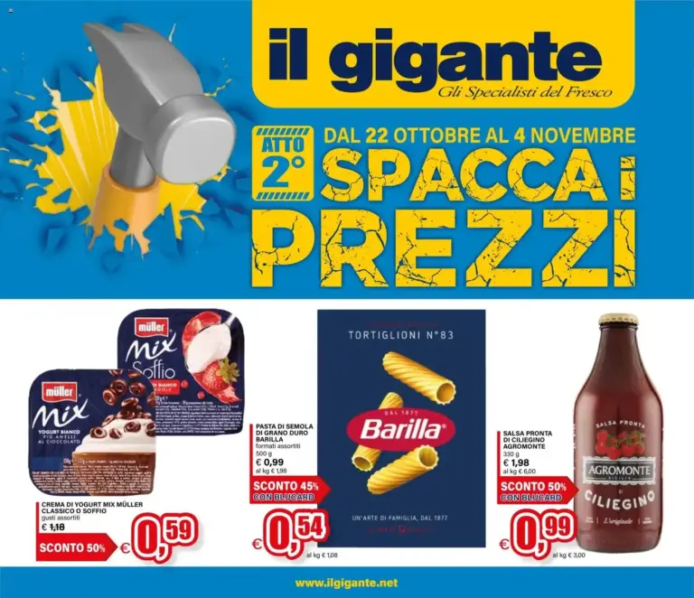 Il Gigante volantino Lombardia dal 22/10/2026