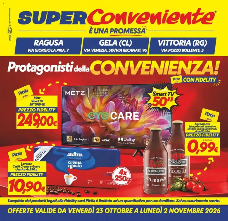 SuperConveniente volantino Gela, Vittoria dal 23/10/2026