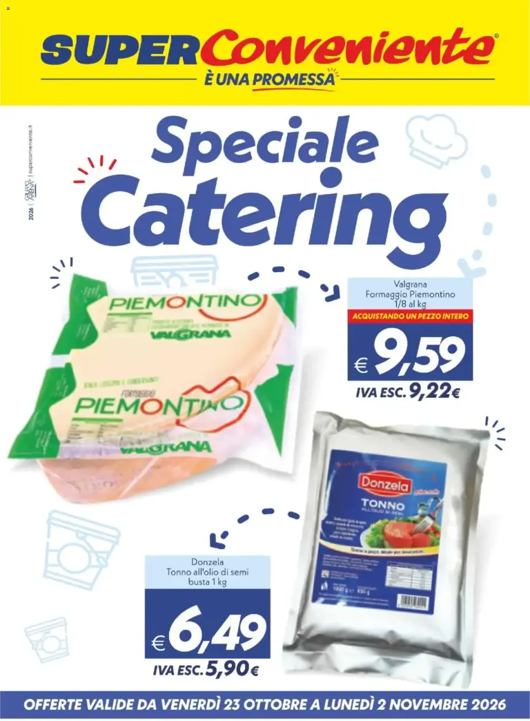 SuperConveniente volantino Catering Enna, Misterbianco dal 23/10/2026