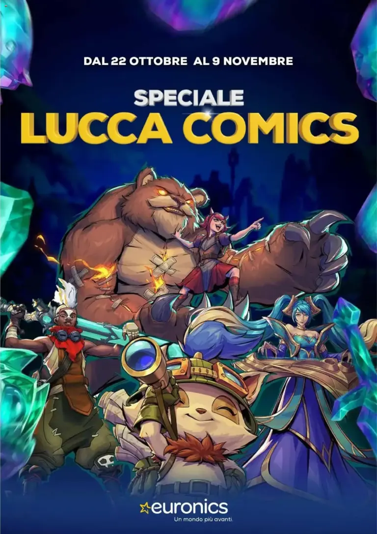 Euronics volantino Lucca Comics dal 22/10/2026