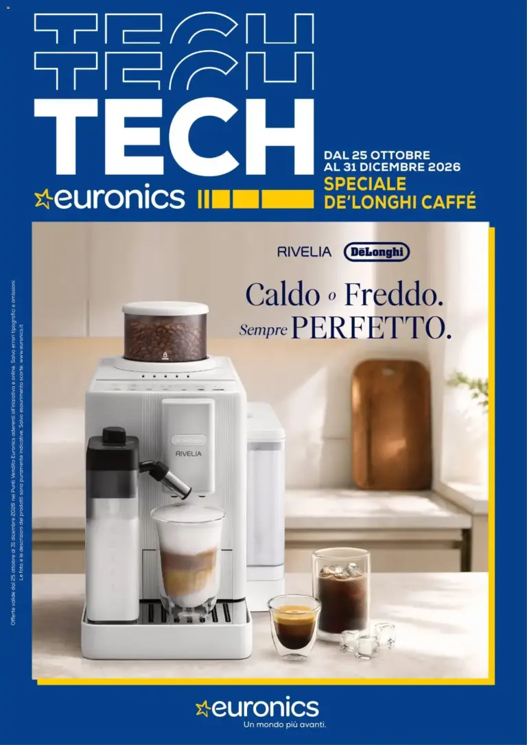 Euronics volantino De Longhi dal 25/10/2026