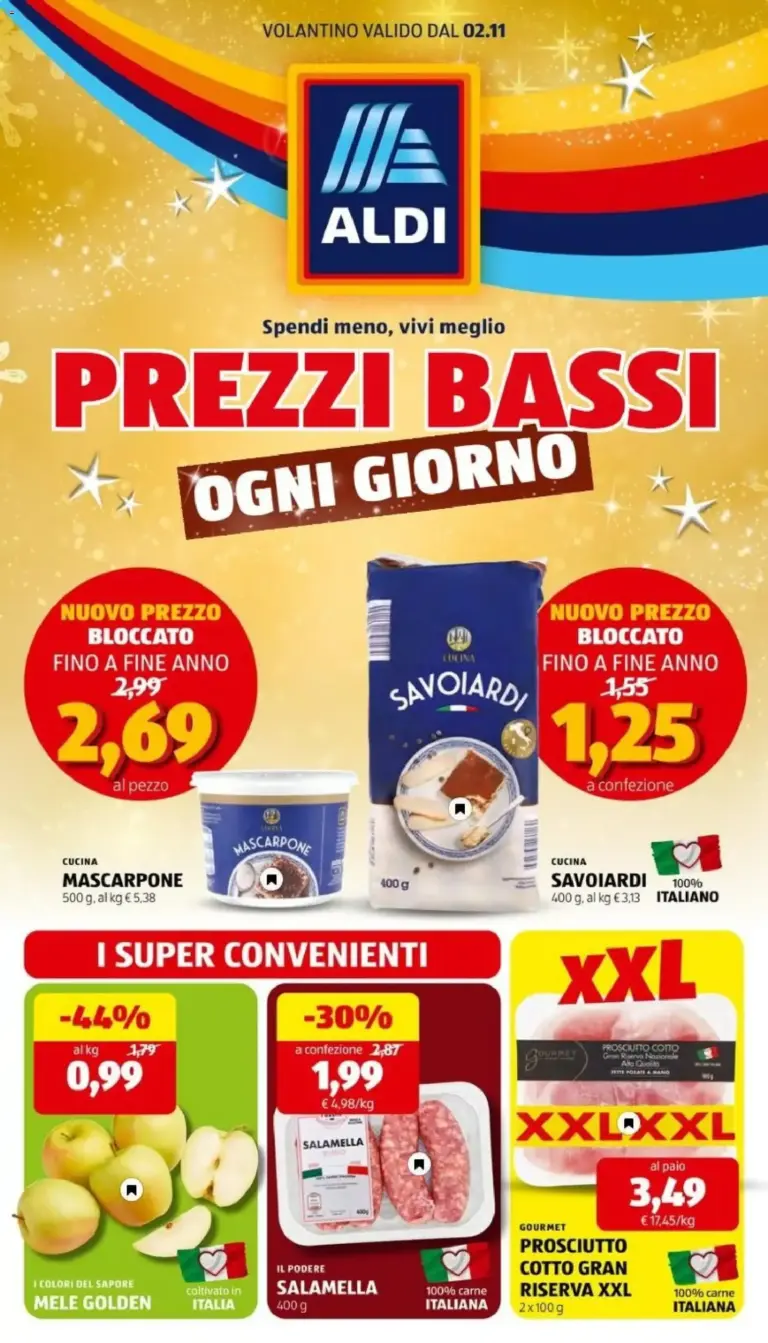 Aldi volantino dal 02/11/2026