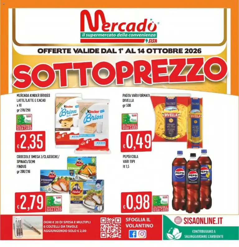 SISA volantino Mercadò City dal 01/10/2026
